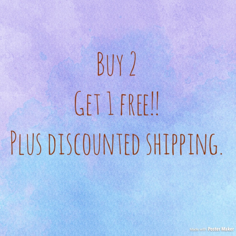 Buy two get one free!